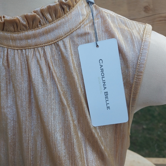 NWT Carolina Belle Size small Gold Tank - Picture 2 of 6